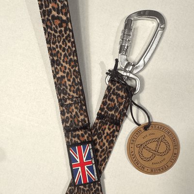 Staffordshire Bull Terrier 1935® Laisse Nylon - Léopard - Mousqueton
