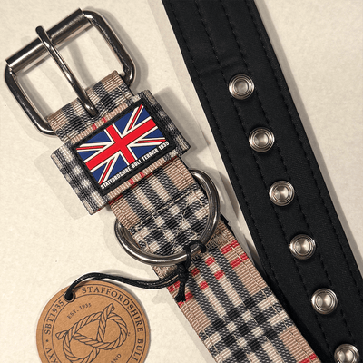Staffordshire Bull Terrier 1935® Collier Nylon - Staffburry Beige