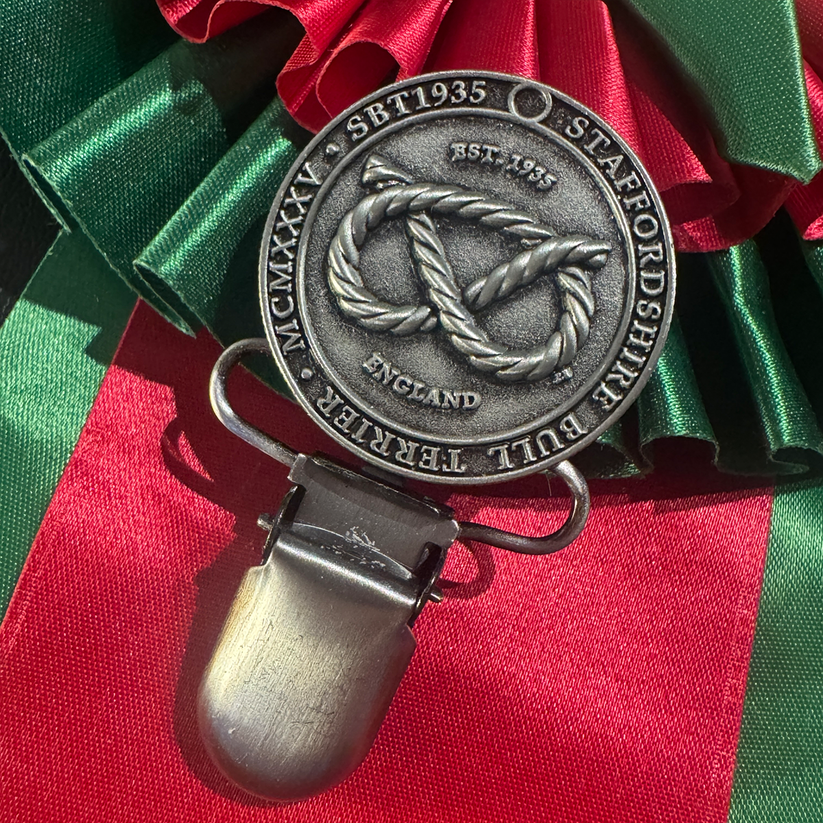 Staffordshire Bull Terrier 1935® Show Clip #2 with Number Holder