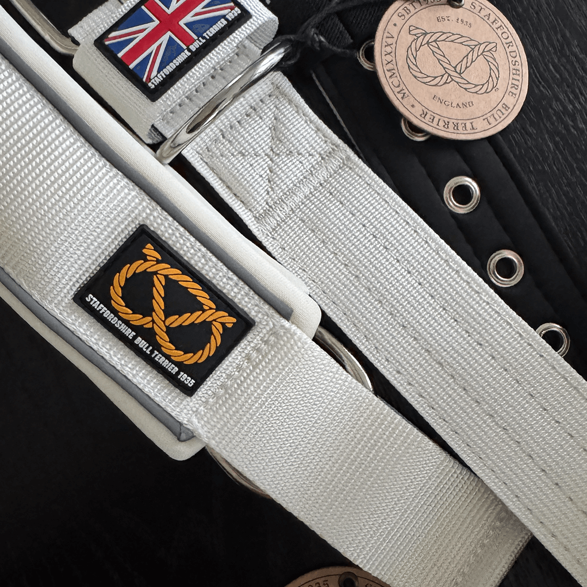 Staffordshire Bull Terrier 1935® Martingale Collar - White