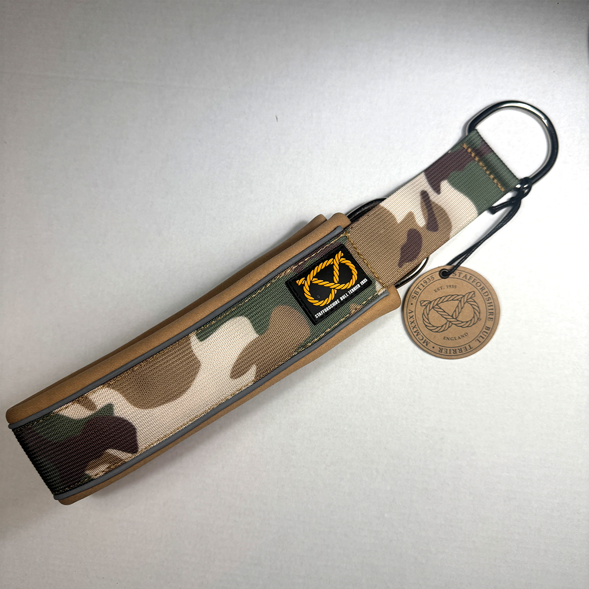 Staffordshire Bull Terrier 1935® Martingale Halsband - Sand Camo