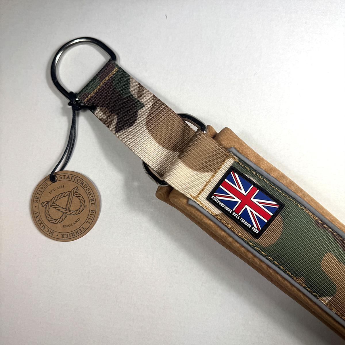 Staffordshire Bull Terrier 1935® Martingale Halsband - Sand Camo