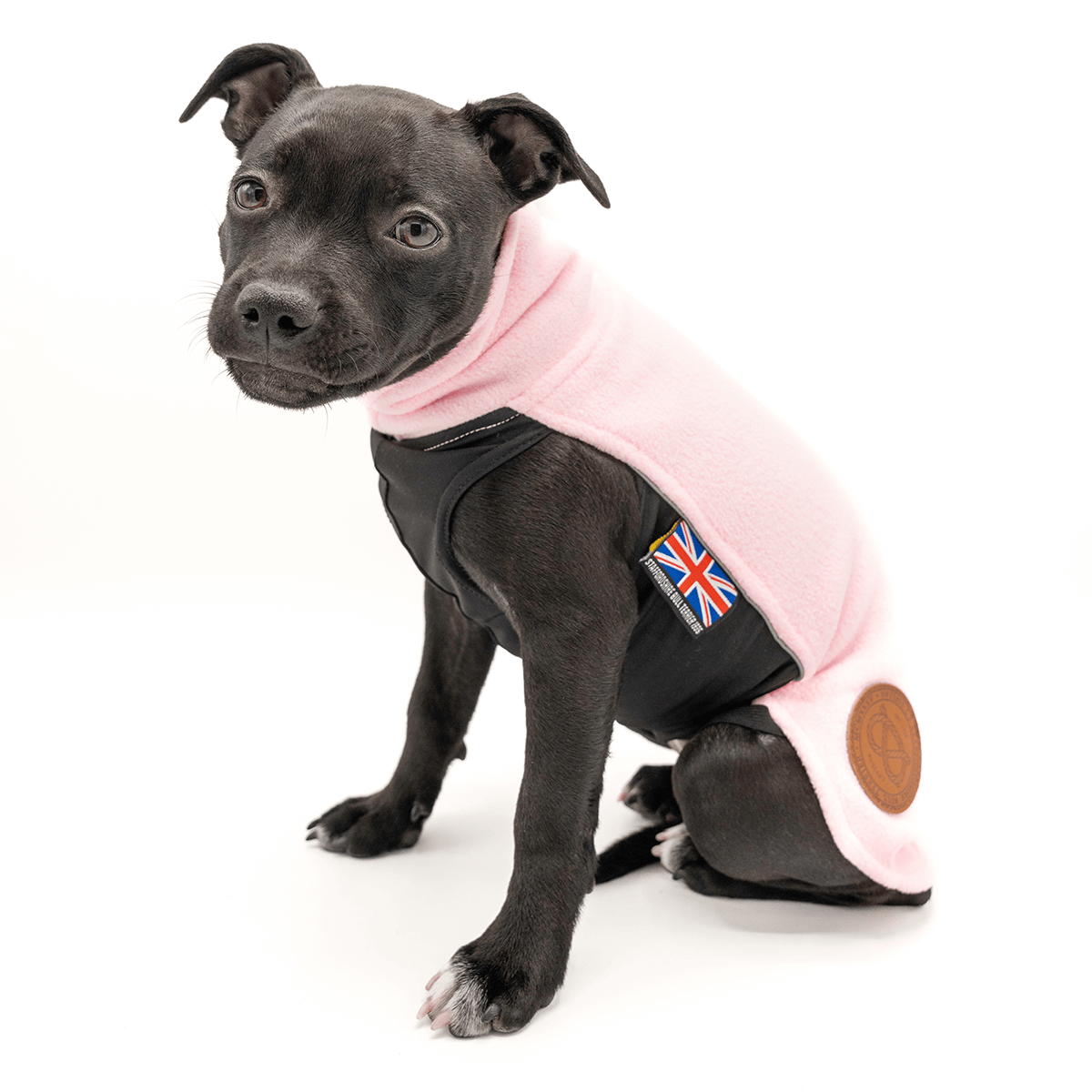 Staffordshire Bull Terrier 1935® Valp Fleecetäcke - Babyrosa