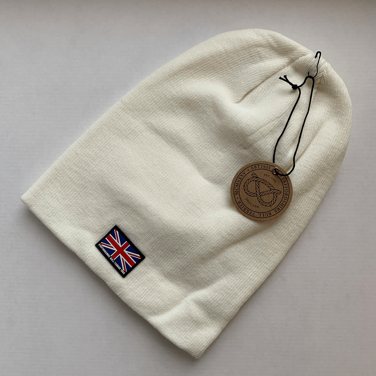 Staffordshire Bull Terrier 1935® Beanie - White