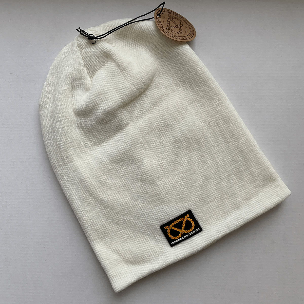 Staffordshire Bull Terrier 1935® Beanie - White