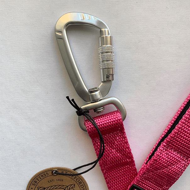 Staffordshire Bull Terrier 1935® Nylon Leash - Fuchsia - Carabiner