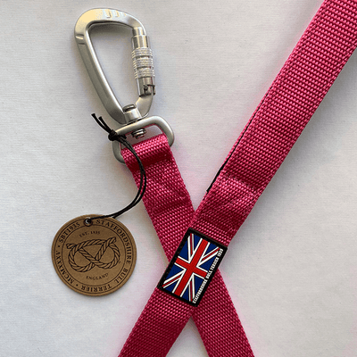 Staffordshire Bull Terrier 1935® Nylon Leash - Fuchsia - Carabiner