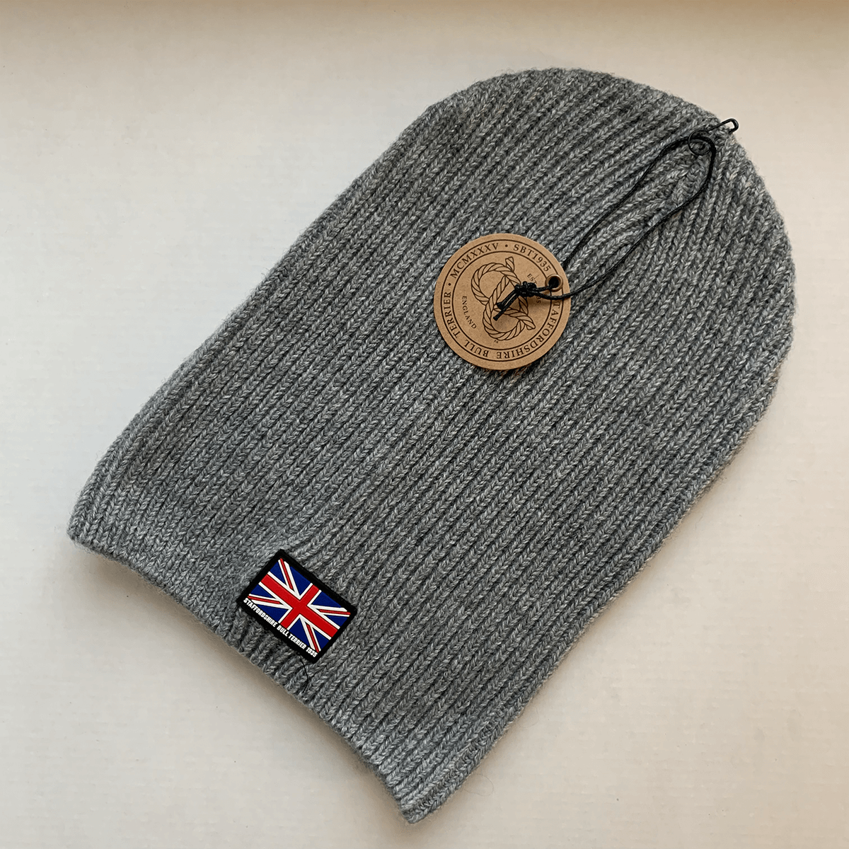 Staffy Beanie - Knitted - Grey - Staffordshire Bull Terrier 1935®