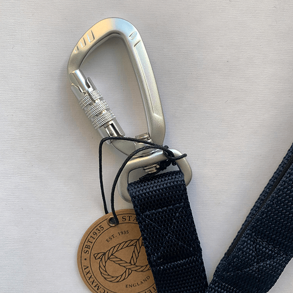 Staffordshire Bull Terrier 1935® Nylon Leash - Navy Blue - Carabiner