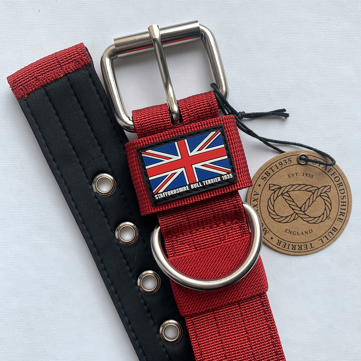 Padded Nylon Collar Staffordshire Bull Terrier 1935®