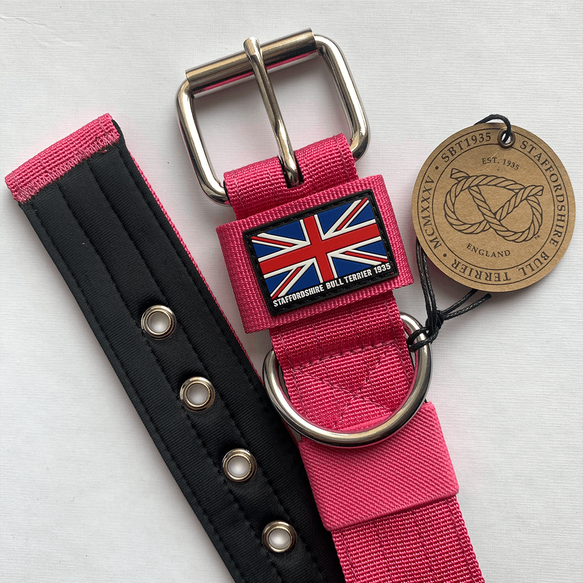 Padded Nylon Collar Staffordshire Bull Terrier 1935®