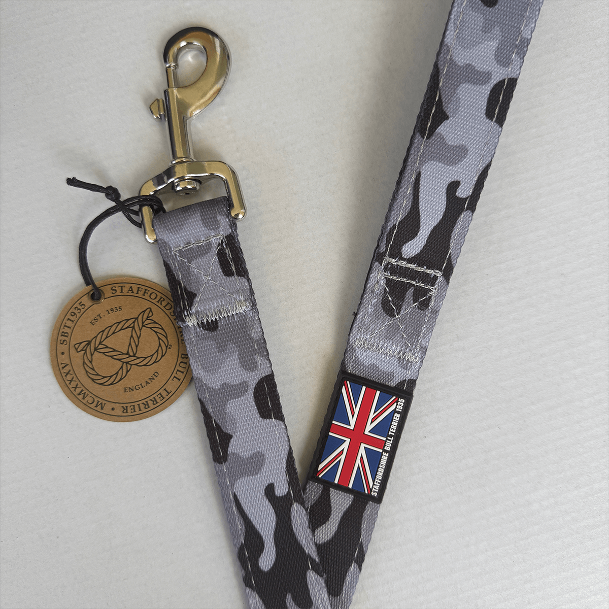 Staffordshire Bull Terrier 1935® Nylon Leash - Stryda Edition - Urban Camo - Normal