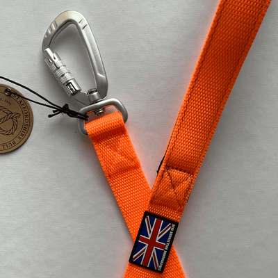 Staffordshire Bull Terrier 1935® Nylon Leash - Orange - Carabiner