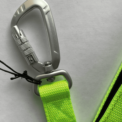 Staffordshire Bull Terrier 1935® Nylon Leash - Neon Green & Black - Carabiner