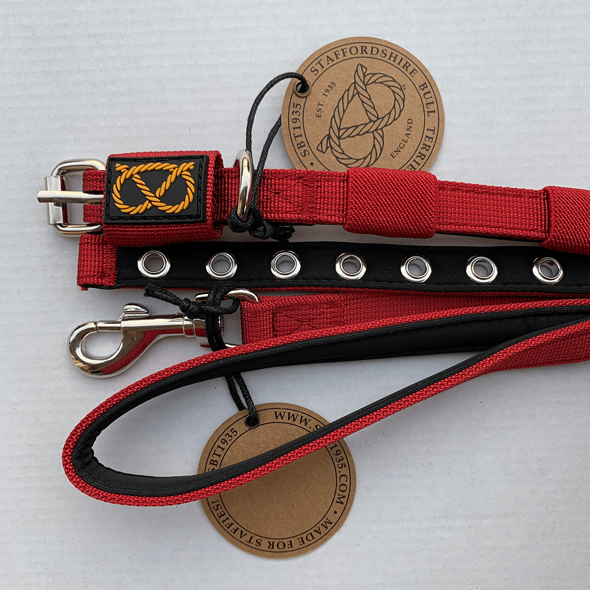 Staffordshire Bull Terrier Puppy Collar & Leash Set - Staffordshire Bull Terrier 1935®