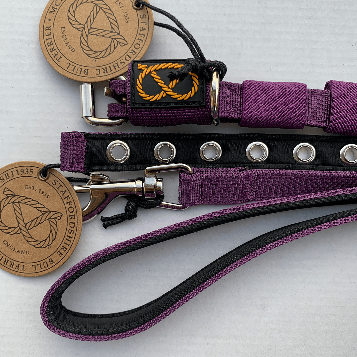 Staffordshire Bull Terrier Puppy Collar & Leash Set - Staffordshire Bull Terrier 1935®