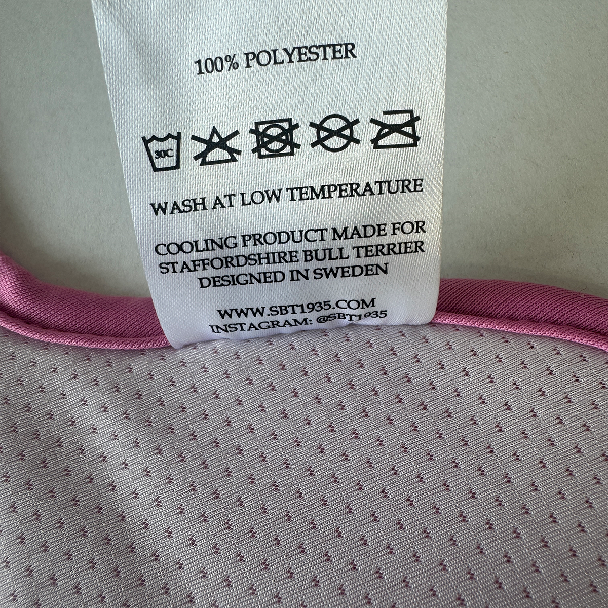Staffordshire Bull Terrier 1935® Cooling Vest - Baby Pink