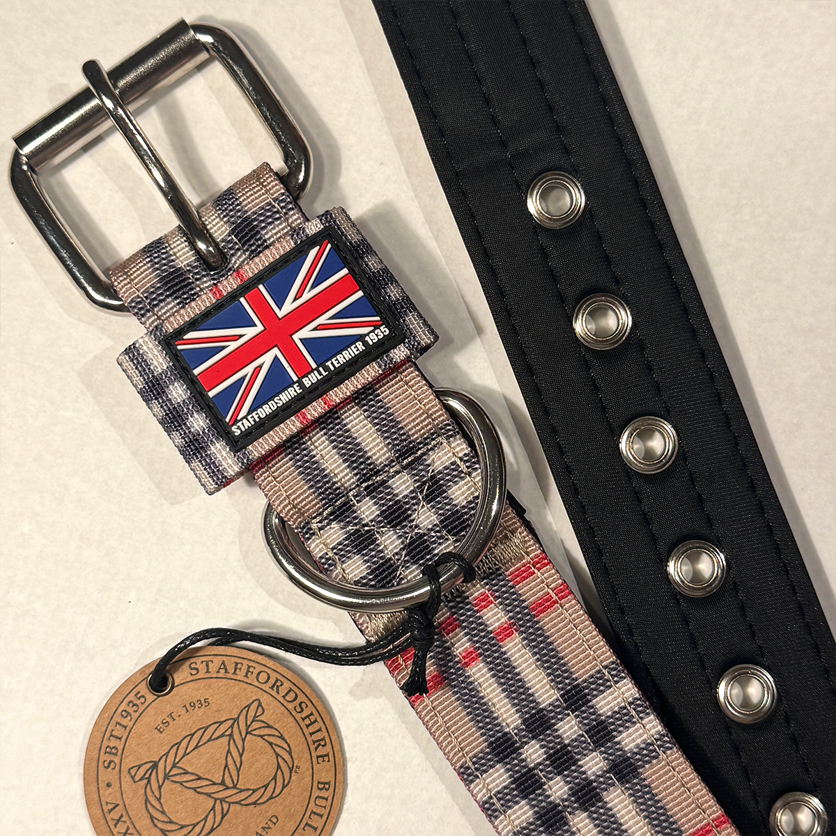 Staffordshire Bull Terrier 1935® Nylon Collar - Staffburry Beige