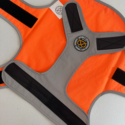 Staffordshire Bull Terrier 1935® Reflective Vest - Reversible - Silver & Neon Orange