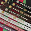 Staffordshire Bull Terrier 1935® Show Collar & Leash Set - Diamond - Black & Gold