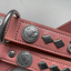 Staffordshire Bull Terrier 1935® Läderhalsband & Koppel Set - Gentleman Jim - Babyrosa/Silver