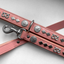 Staffordshire Bull Terrier 1935® Läderhalsband & Koppel Set - Gentleman Jim - Babyrosa/Silver