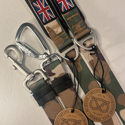 Staffordshire Bull Terrier 1935® Harness & Leash Set - Sand Camo