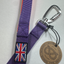 Staffordshire Bull Terrier 1935® Nylon Leash - Dark Purple & Neon Orange - Carabiner