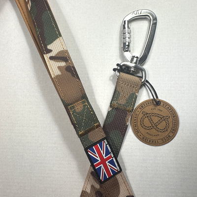 Staffordshire Bull Terrier 1935® Nylon Leash - Sand Camo - Carabiner