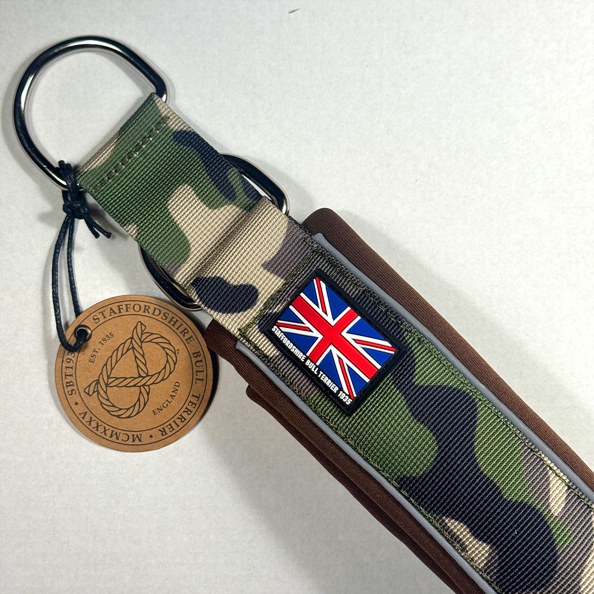 Staffordshire Bull Terrier 1935® Martingale Collar - Classic Camo & Choco