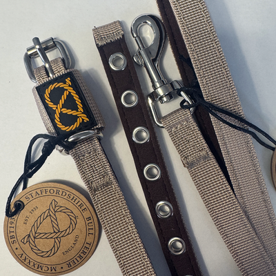 Staffordshire Bull Terrier 1935® Puppy Collar & Leash Set - Milkshake