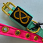 Staffordshire Bull Terrier 1935® Valphalsband & Koppel Set - Mint Flamingo med Guld