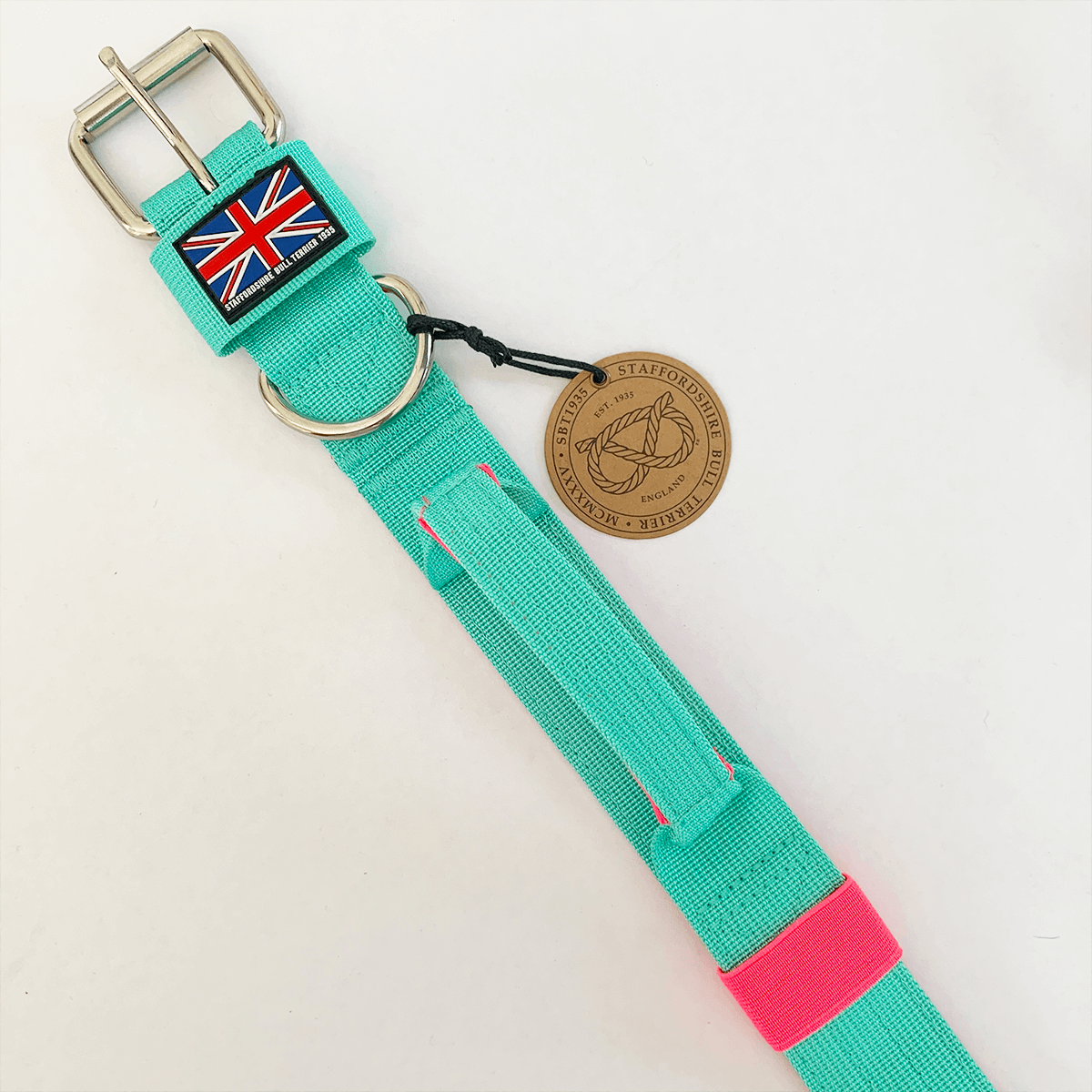 Staffordshire Bull Terrier Nylon Collar with Handle - Staffordshire Bull Terrier 1935®