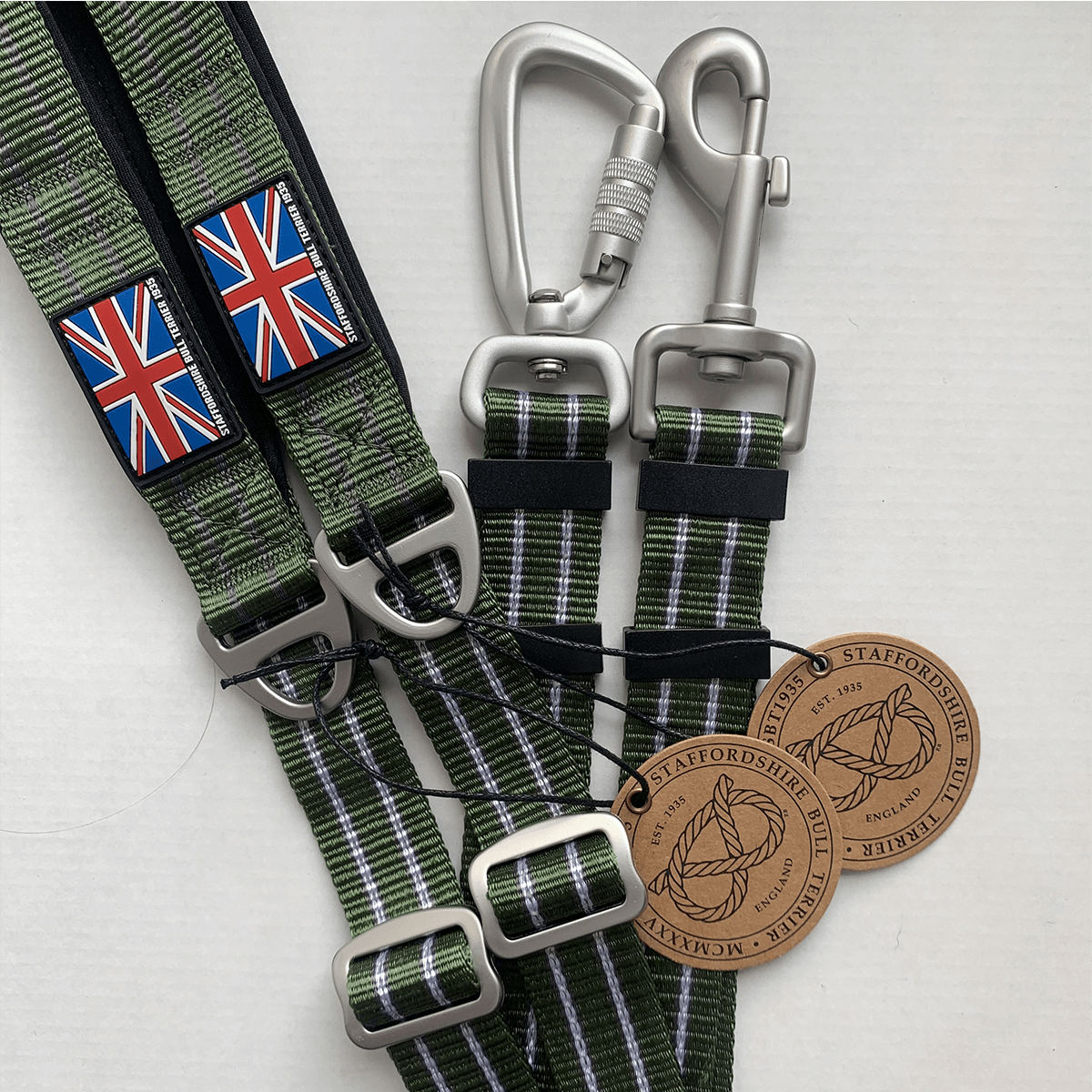 Staffordshire Bull Terrier 1935® Nylon Harness & Leash Set