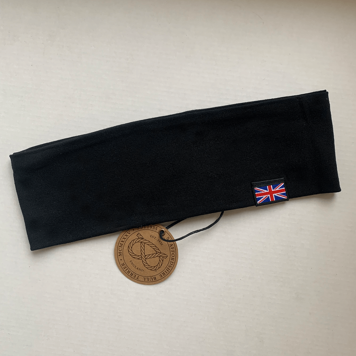 Staffy Headband - Reversible - Black - Staffordshire Bull Terrier 1935®