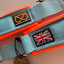 Staffordshire Bull Terrier 1935® Martingale Collar - Gulf Edition - Baby Blue & Neon Orange