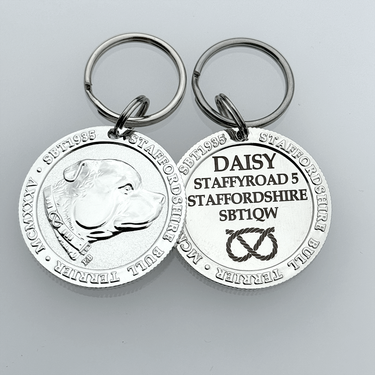 Staffy Nametag with Paracord String - Staffordshire Bull Terrier 1935®