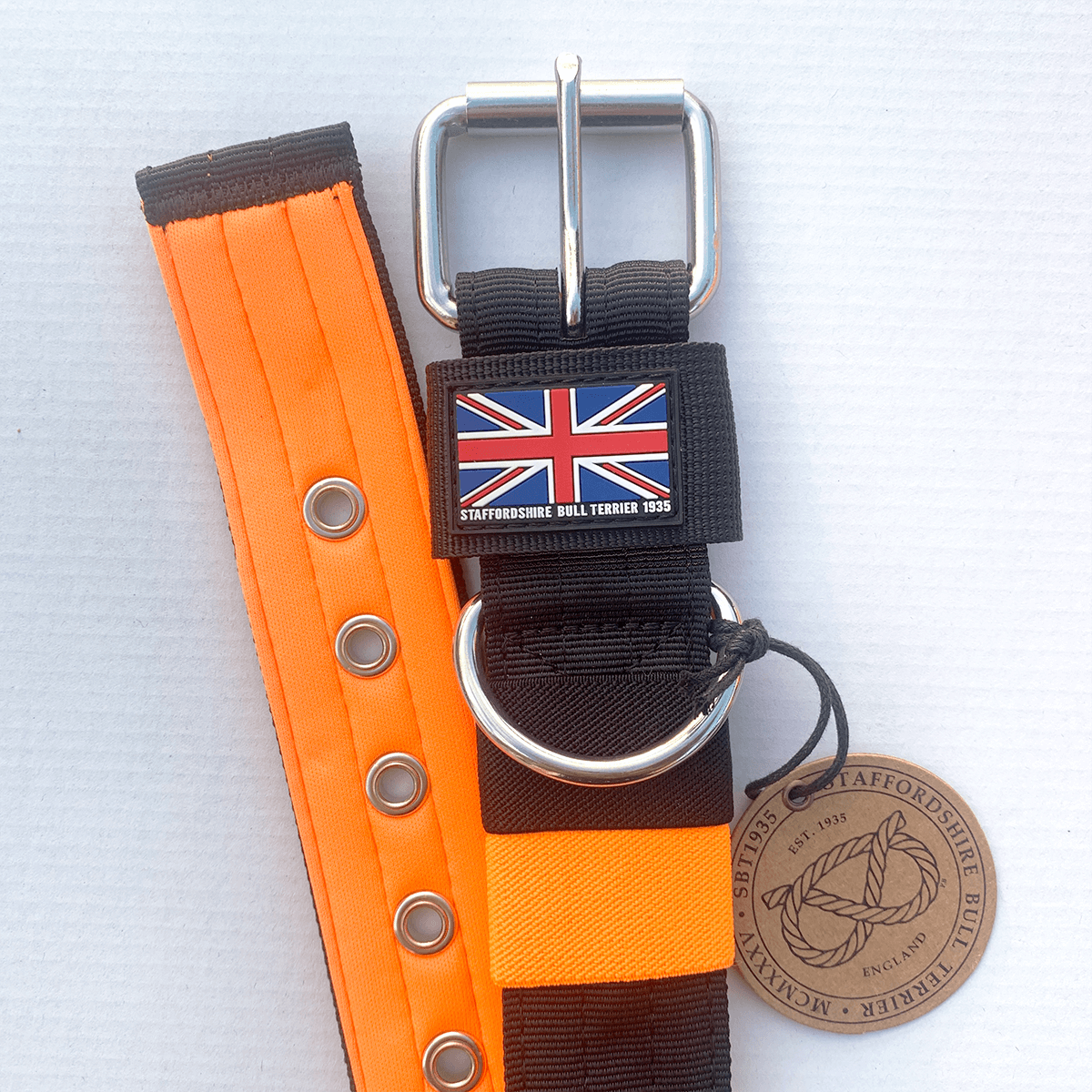 Padded Nylon Collar Staffordshire Bull Terrier 1935®