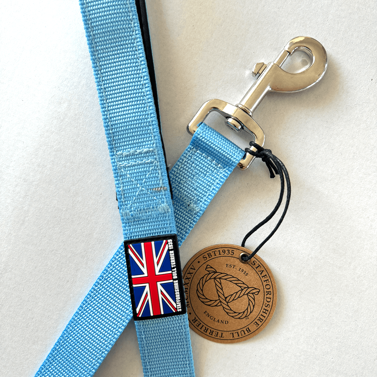 Staffordshire Bull Terrier 1935® Nylon Leash - Stanley Edition - Baby Blue - Normal