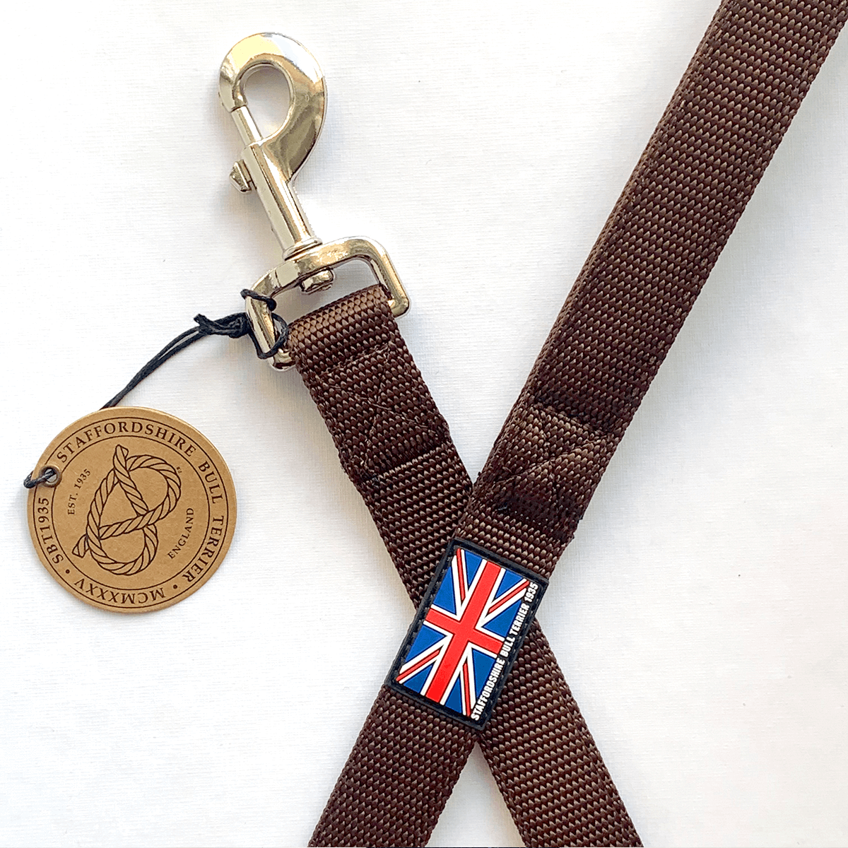 Staffordshire Bull Terrier 1935® Nylon Leash - Chocolate - Normal