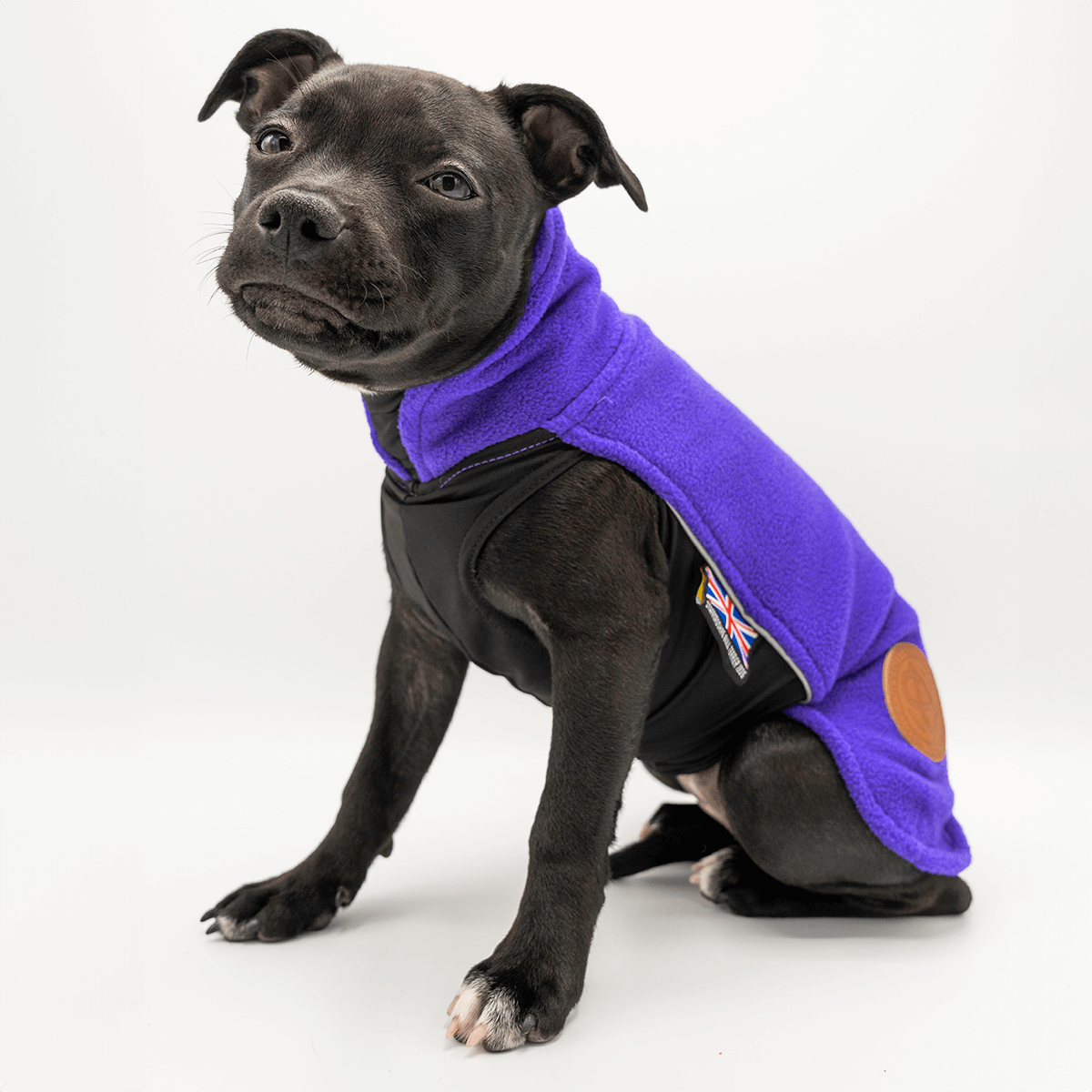 Staffordshire Bull Terrier 1935® Puppy Fleece Coat - Dark Purple